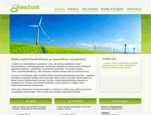Tablet Screenshot of greenhost.fi